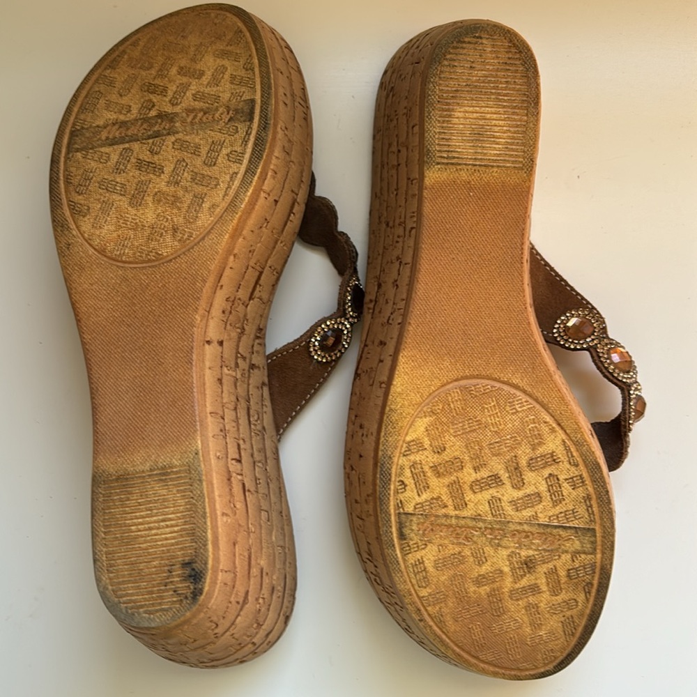 Italian Shoemaker Wedge Sandals - Picture 5 of 6